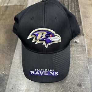 NFL Team Apparel Baltimore Ravens Cap Hat One Size Black